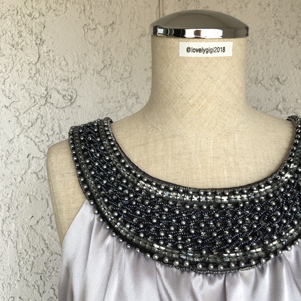 Petite Black & Silver Dress